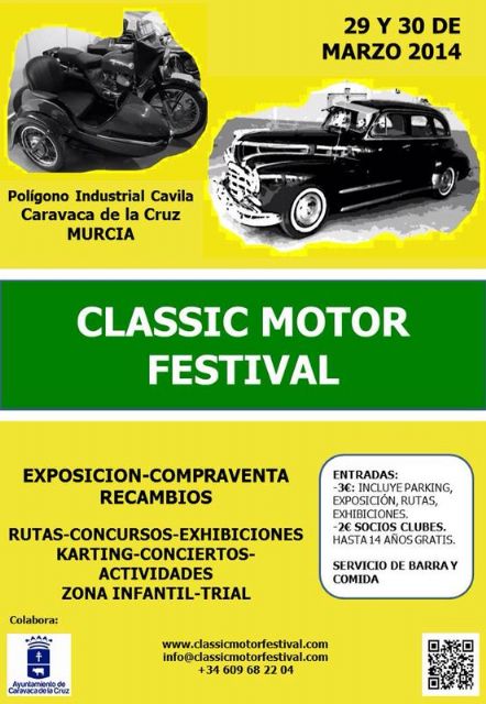 Cientos de aficionados al mundo del motor se darán cita en el Classic Motor Festival de Caravaca - 1, Foto 1