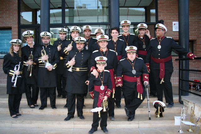 Las cornetas y tambores de la banda de la Virgen de los Dolores preludian la Semana Santa - 2, Foto 2