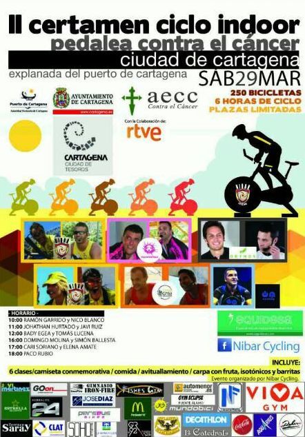 Pedaladas contra el cáncer en el II Certamen Ciclo Indoor - 1, Foto 1