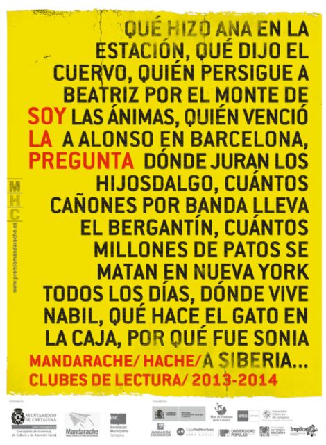 4.000 lectores votarán los premios literarios Mandarache y Hache - 1, Foto 1