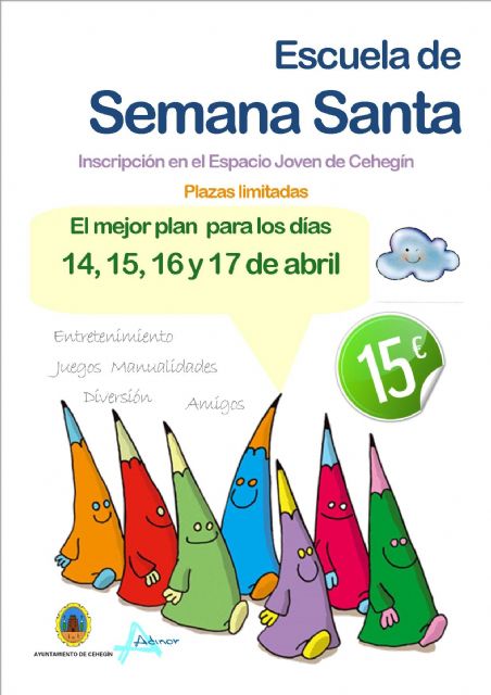 Juventud abre el plazo para inscribirse en la Escuela de Semana Santa - 1, Foto 1