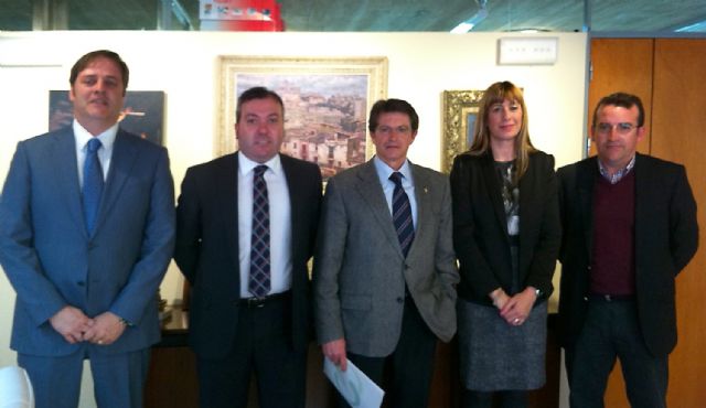 La junta directiva de Amefmur visita al alcalde de Lorca - 1, Foto 1