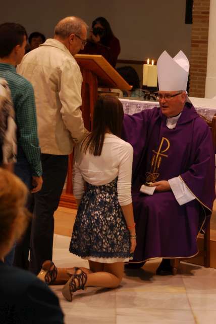 Mons. Lorca Planes confirma a 18 personas en la parroquia del Espíritu Santo de Espinardo - 1, Foto 1