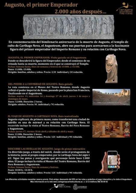 Rutas guiadas, exposiciones y juegos para conmemorar al Emperador Augusto - 1, Foto 1