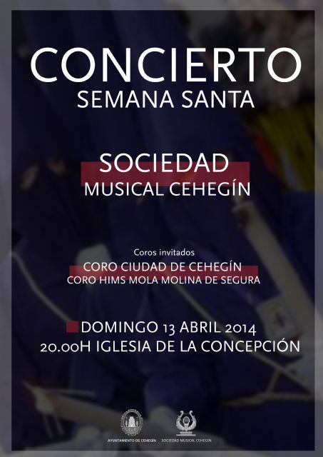 El concierto de la Sociedad Musical de Cehegín y el Coro 'Ciudad de Cehegín' se celebrará este año en la Concepción - 1, Foto 1