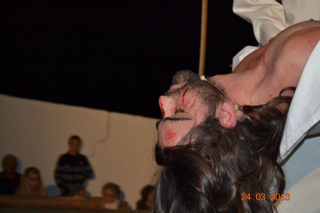 Un centenar de vecinos y vecinas de Lorquí recrean la Pasión de Cristo en Domingo de Ramos - 1, Foto 1