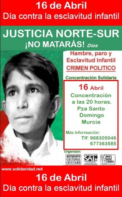 Día Mundial Contra la Esclavitud Infantil, 16 de abril - 1, Foto 1
