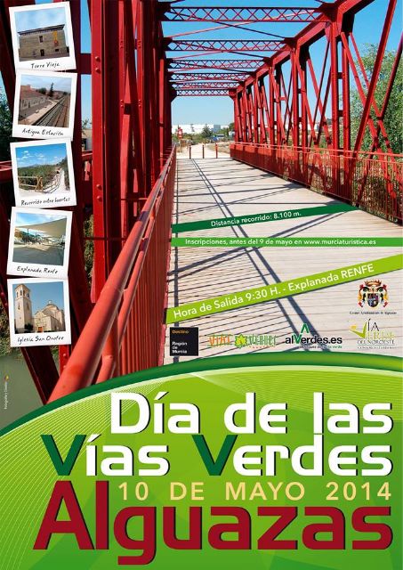 El Día Mundial de las Vías Verdes se celebra en Alguazas con un recorrido por entornos naturales y monumentales del municipio - 1, Foto 1
