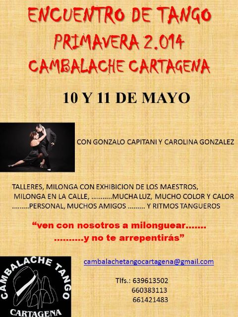 Una primavera de tango en Cartagena - 1, Foto 1