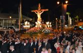 Vecinos y fieles acompañan al Cristo del Mar Menor en el Va Crucis del Mircoles Santo