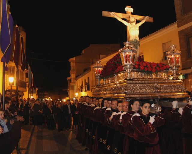Emotiva Procesión del Silencio con el Stmo. Cristo de la Fe en la noche de Jueves Santo - 3, Foto 3