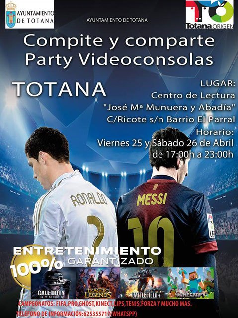 Organizan una Party Videonconsolas en la sala de lecturas José María Munuera y Abadía, los días 25 y 26 de abril - 2, Foto 2