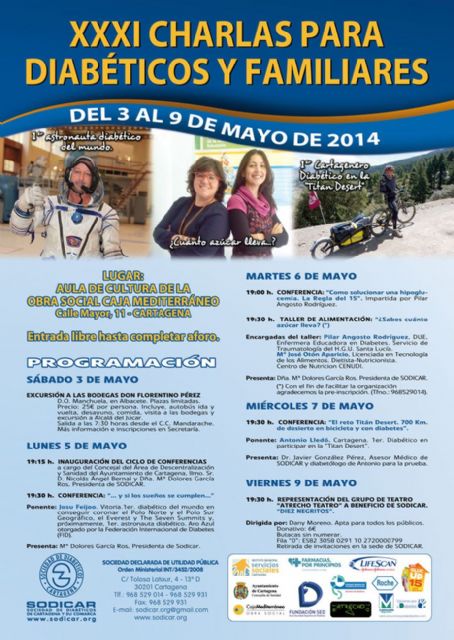 La alimentación y el ejercicio protagonizan las Charlas para Diabéticos - 1, Foto 1
