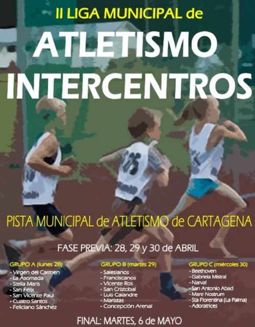Medio millar de escolares se citan en la Liga Municipal Atletismo Intercentros - 1, Foto 1