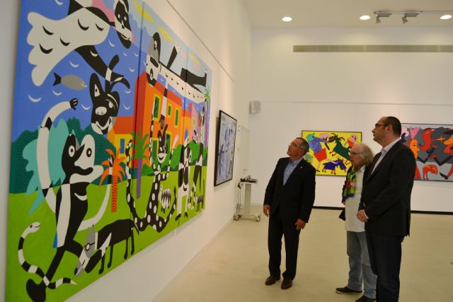 El afamado pintor cartagenero Gustavo Peñalver expone en el Auditorio de Águilas - 2, Foto 2