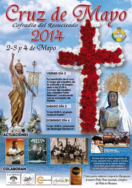 La Cofradía del Resucitado prepara las Cruces de Mayo con sus mejores galas - 1, Foto 1