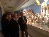El Alcalde Cmara visita en el Museo Salzillo la exposicin del beln napolitano de los hermanos Garca de Castro