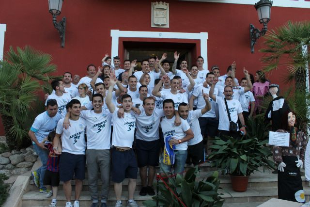 El Alhama sube a Tercera Divisin y son recibidos por el alcalde y por Antonio Peñalver en el Consistorio, Foto 1