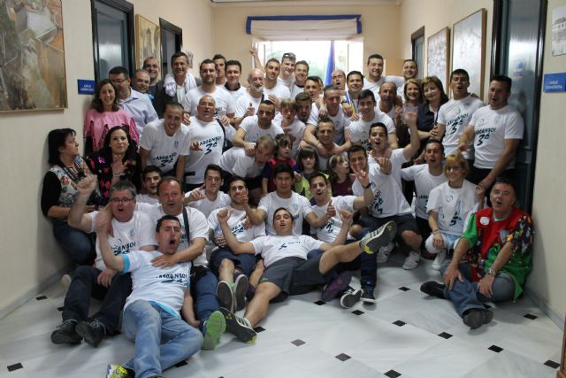 El Alhama sube a Tercera Divisin y son recibidos por el alcalde y por Antonio Peñalver en el Consistorio, Foto 2