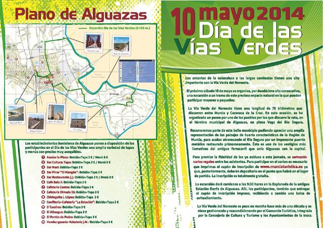 El Día Mundial de las Vías Verdes discurre por los entornos monumentales y paisajísticos de Alguazas - 2, Foto 2