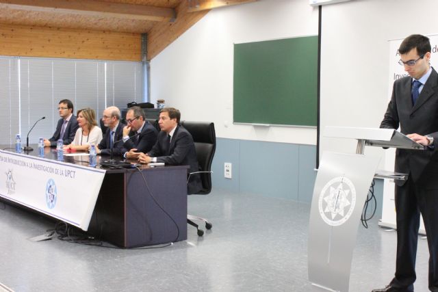 Intervención de Ramón Ruiz en el acto inaugural de las VII Jornadas de Introducción a la Investigación de la UPCT, Foto 1
