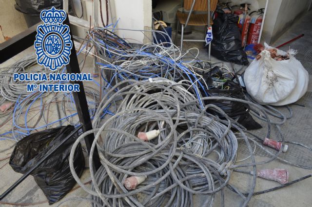 La Policía Nacional detiene a cuatro personas por cuantiosos robos de cobre en Yecla - 1, Foto 1