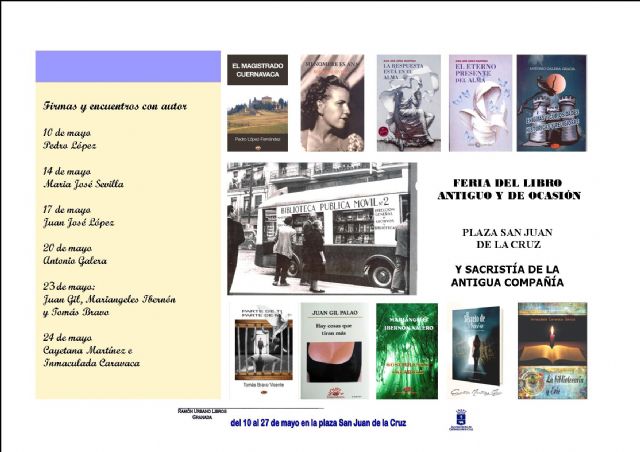 La plaza de San Juan de la Cruz acoge la Feria del Libro Antiguo y de Ocasión del 10 al 27 de mayo - 1, Foto 1