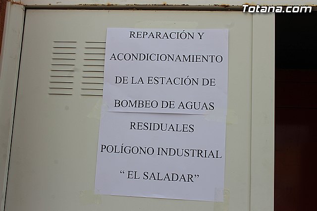 Se procede a la reparacin y acondicionamiento de la estacin de bombeo de aguas del polgono industrial 