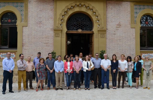 Minuto de silencio en Águilas en señal de duelo por el asesinato de la presidenta de la Diputación de León - 1, Foto 1