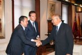 El jefe del Ejecutivo murciano recibe al presidente de la Confederación Comarcal de Organizaciones Empresariales de Lorca (Ceclor)