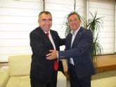 El consejero Manuel Campos se rene con el decano del Colegio de Ingenieros Tcnicos de Obras Pblicas e Ingenieros Civiles de Murcia