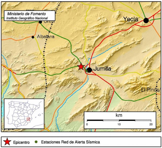 Jumilla registra un seísmo de magnitud 2.2 en la escala Richter - 1, Foto 1