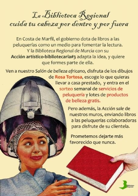 Cultura busca nuevos lectores y usuarios de la Biblioteca Regional con la tercera acción artístico-bibliotecaria ´Salón de belleza africano´ - 2, Foto 2