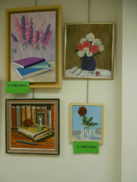 Dolores Marín y Josefa Romero ganan el XI Concurso de pintura Flores y Libros - 3, Foto 3