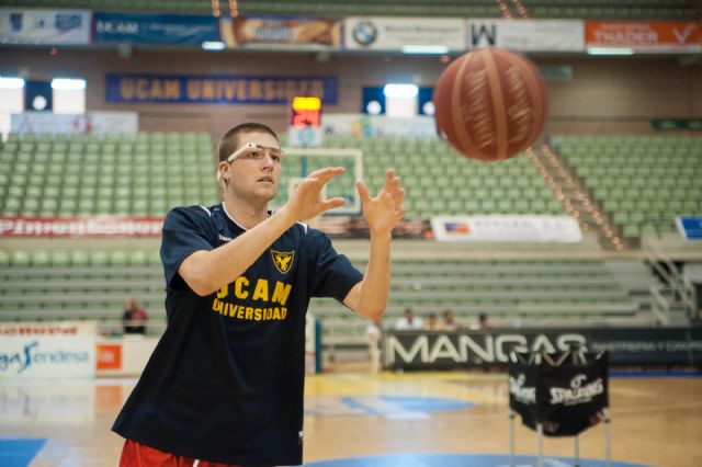 El UCAM Murcia primer equipo de la Liga Endesa en vivir un partido a través de las Google Glass - 3, Foto 3