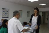 La Alcaldesa de Archena votó en la Mesa Electoral habilitada en Cruz Roja a las 12,00 del mediodía
