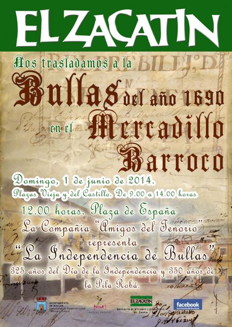 El mercadillo artesanal El Zacatín de Bullas será barroco en su edición de junio - 1, Foto 1