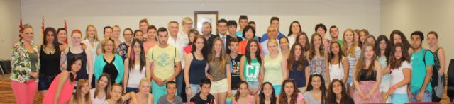 El alcalde de Torre-Pacheco recibe a los miembros del proyecto comenius “Digital Print of Europe” - 1, Foto 1