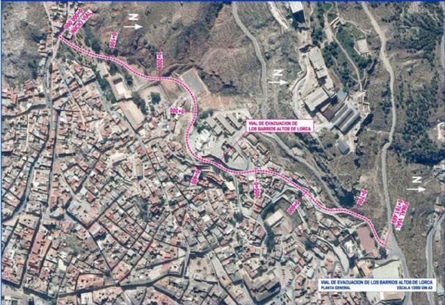 La Consejería de Fomento adjudica la redacción del proyecto del vial de evacuación de los Barrios Altos de Lorca - 1, Foto 1