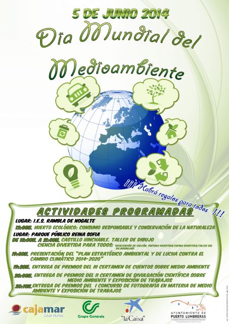 Puerto Lumbreras celebra mañana el Día Mundial del Medio Ambiente con actividades en el Parque Público Reina Sofía - 1, Foto 1