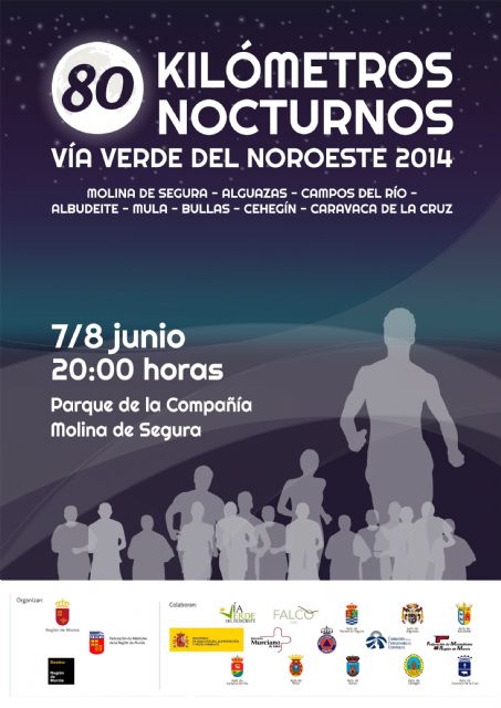 Los primeros 80 Kilómetros nocturnos de la Vía Verde  del Noroeste de la Región de Murcia efectúan su salida el sábado 7 de junio desde Molina de Segura - 1, Foto 1