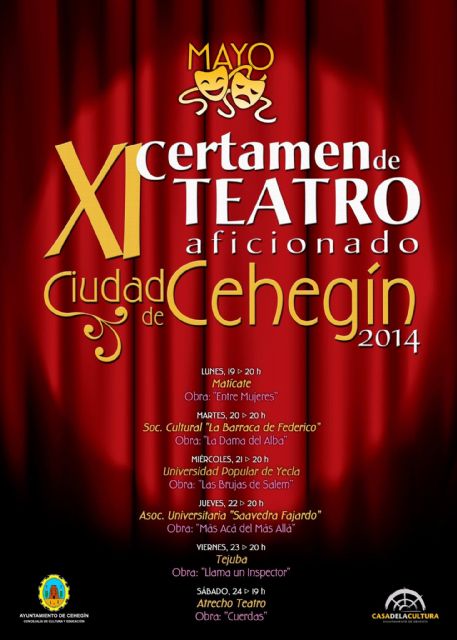 El jurado da a conocer los premiados del XI Certamen de Teatro Aficionado ´Ciudad de Cehegín´ - 1, Foto 1