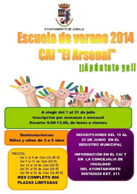 Igualdad oferta la Escuela de Verano 2014 del CAI  para niños y niñas de la localidad - 1, Foto 1