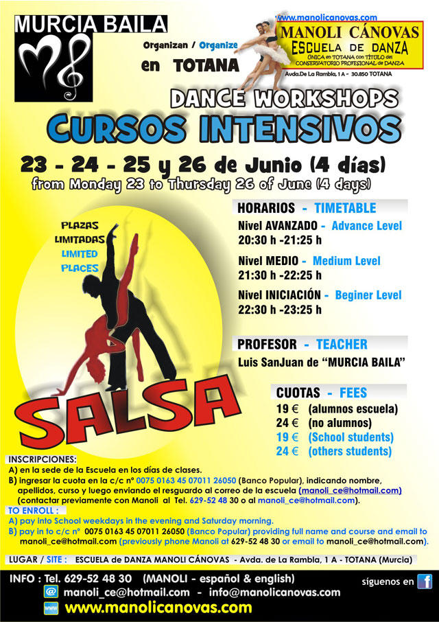 Cursos intensivos de TANGO y SALSA en Totana, Foto 2