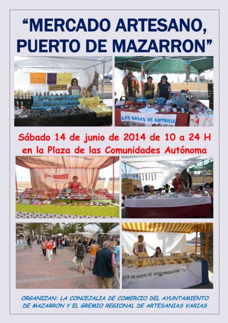 El mercado artesano de Puerto de Mazarrn estrena horario de verano, Foto 1