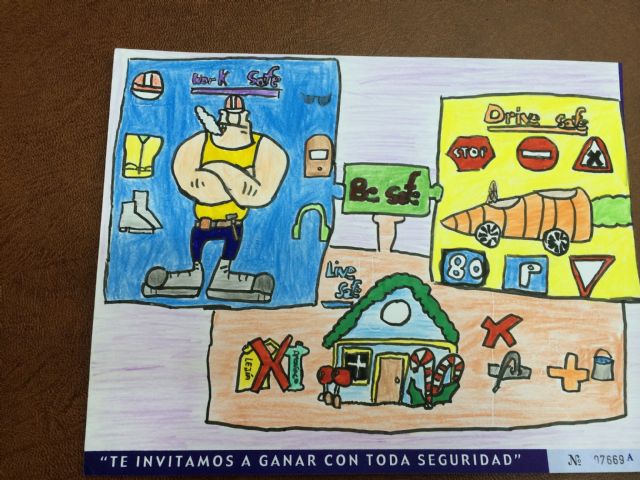 Un centenar de escolares del municipio participan en el concurso de dibujo Crece en Seguridad - 5, Foto 5