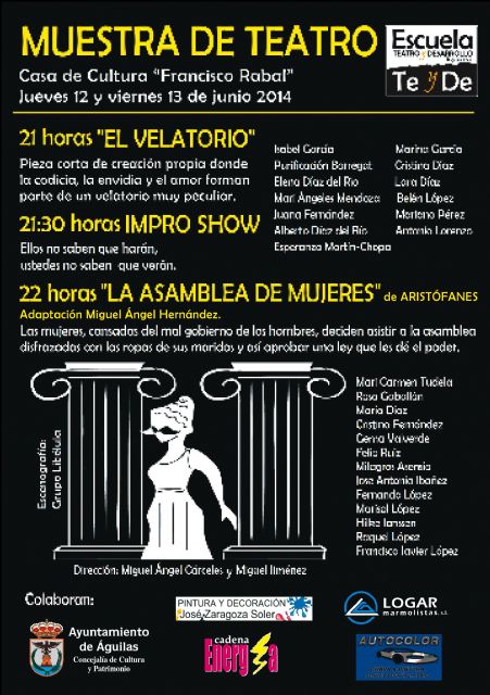 Muestra de Teatro en la Casa de Cultura Francisco Rabal de Águilas - 1, Foto 1