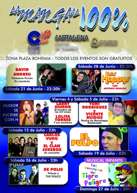 Un mes de julio lleno de actividades para animar La Manga - 1, Foto 1