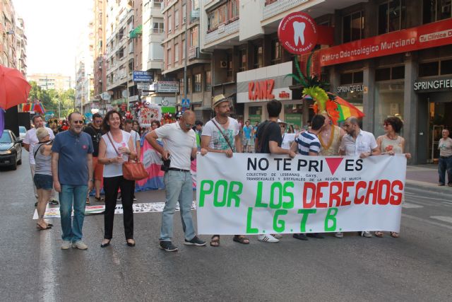 UPyD asiste a la manifestación del orgullo LGTB que se desarrolló ayer por la tarde en Murcia - 1, Foto 1