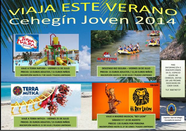 Juventud ofrece destinos de naturaleza, culturales y de ocio en los viajes de la programación veraniega 2014 - 1, Foto 1